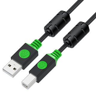 GCR PRO Cable PROF USB 2.0 AM/BM ferrites shielding with braid