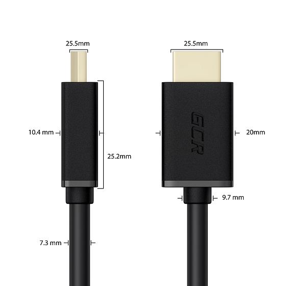 Купить GCR PRO Кабель переходник HDMI-DVI-D 3Х экран GCR-52172 — российского бренда GCR
