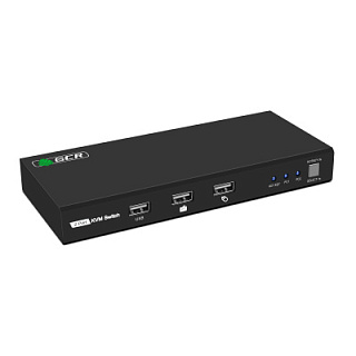 KVM-переключатель HDMI 2x1 4K 3-порта USB 2 компьютера к 1 монитору, мыши, клавиатуре