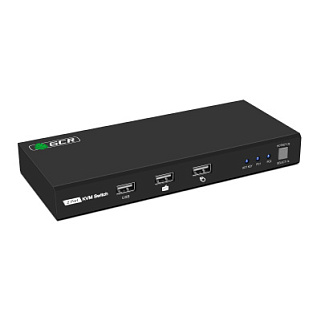 GCR Переключатель KVM HDMI + USB, 2 компьютера к 1 монитору, поддержка 4K30Hz, HDCP 1.4, Hot Key