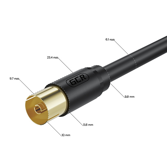 Купить GCR PRO Удлинитель антенный коаксиальный TV M/F GCR-55542 — российского бренда GCR