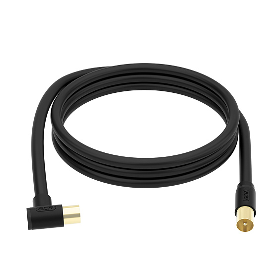Купить GCR PRO Кабель антенный коаксиальный TV M/M угловой GCR-54892 — российского бренда GCR