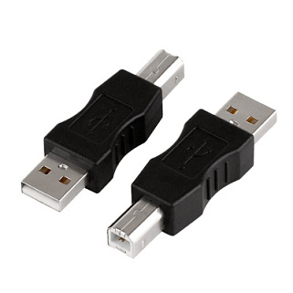 GCR Переходник USB 2.0 AM / BM, штекер - штекер