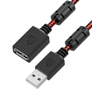 GCR PRO Extension Cable USB 3.0 AM/AF textile shielding