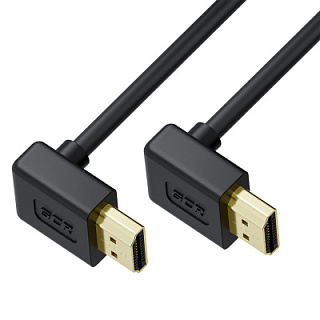 GCR PRO Cable SLIM HDMI 2.0 upper/upper angle shielding UHD 4K 60Hz 18Gbps
