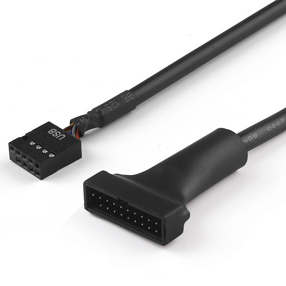 Купить GCR PRO Адаптер-переходник для материнской платы 9 pin USB 2.0 / 19 pin USB 3.0 GCR-U2U3 — российского бренда GCR