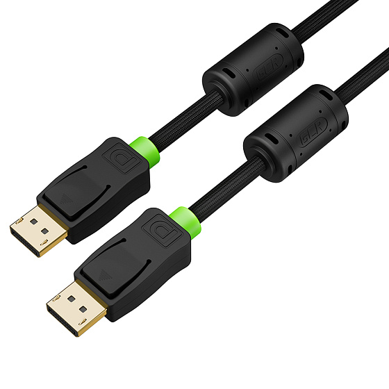 Купить GCR PRO Кабель PROF DP v1.4 ферриты 8K 60Hz 32 Гбит/с ECO Soft капрон GCR-56700 — российского бренда GCR