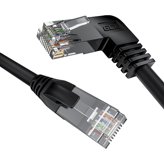Купить GCR Патч-корд кат.5e UTP угол левый RJ45 T568B GCR-53152 — российского бренда GCR