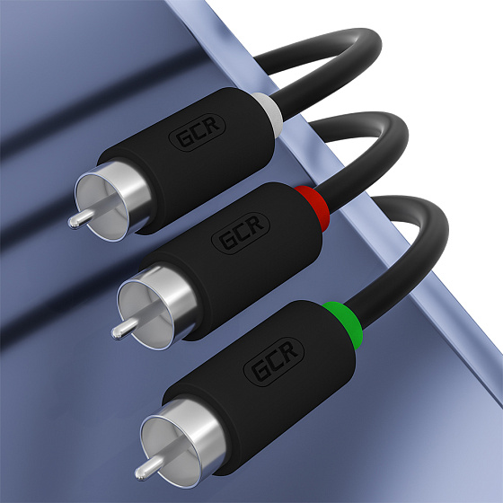 Купить GCR PRO Кабель переходник видео-аудио jack 3.5mm / RCA x3 M/M GCR-53202 — российского бренда GCR