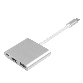Переходник USB Type C - HDMI + USB 3.0 + Type C