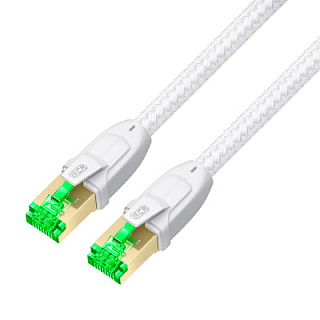 GCR PRO Patch cord textile PROF cat.7 F/FTP RJ45 CU T568B