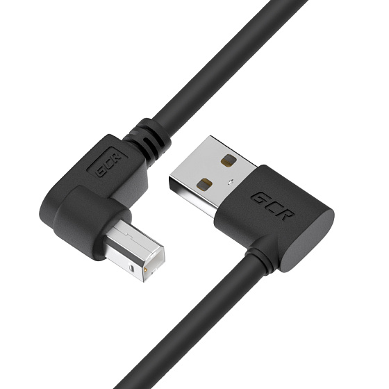 Купить GCR PRO Кабель USB 2.0 AM левый угол / BM правый угол GCR-57742 — российского бренда GCR
