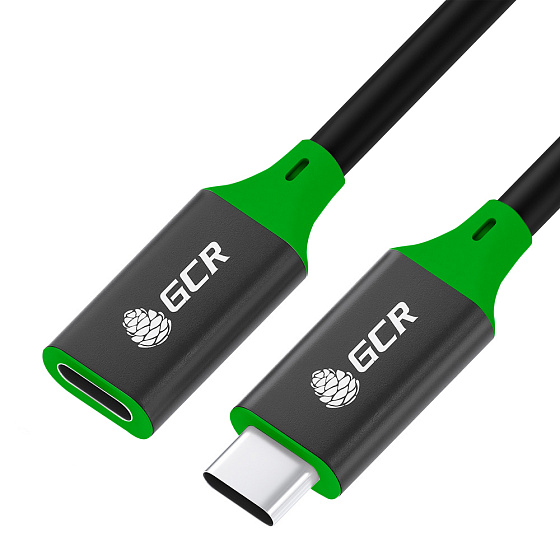 Купить GCR PRO Удлинитель USB 3.1 Type-C/Type-C M/F 100W 10Гбит/с 4K
 GCR-54078 — российского бренда GCR
