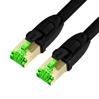 GCR PRO Patch cord LSZH PROF cat.8 SF/FTP RJ45 shielding foil GOLD T568B