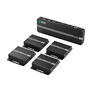 Сплиттер - удлинитель HDMI по витой паре 1x4 на 9 дисплеев
