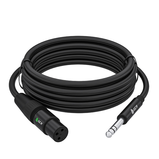 Купить GCR PRO Кабель микрофонный jack 6,35mm / XLR M/F GCR-53440 — российского бренда GCR