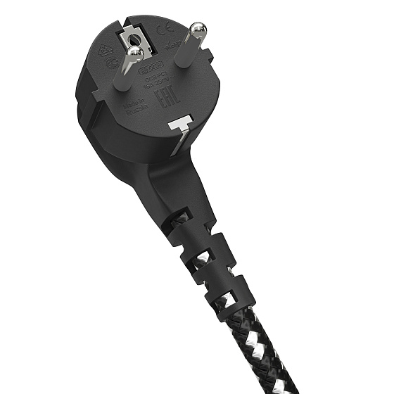 Купить GCR PRO Кабель питания в оплетке текстиль евровилка Schuko - C5 медь GCR-55117 — российского бренда GCR