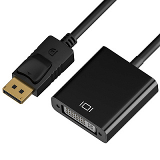 Переходник DisplayPort / DVI-I Full HD однонаправленный для проектора, монитора