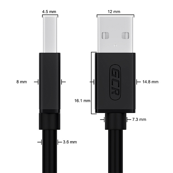 Купить GCR PRO Кабель USB 2.0 AM/Mini B медь GCR-UM2M5P-BB2S-1.0m — российского бренда GCR