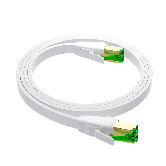 Купить GCR Патч-корд плоский LSZH PROF кат.8 FTP медь RJ45 GOLD T568B GCR-55864 — российского бренда GCR