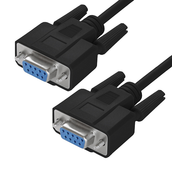 Купить GCR PRO Кабель RS-232 DB9 F/DB9 F 0-модемный 30AWG экран GCR-57638 — российского бренда GCR