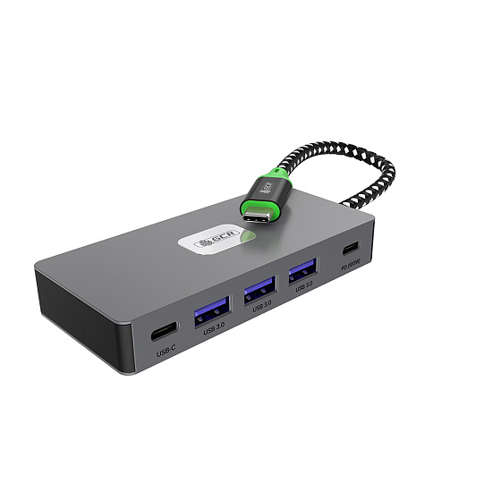 Купить GCR PRO Док-станция 7в1 Type-C USB HUB 5Gbps PD 100W OTG 4K 30Hz HDMI  GCR-57174 — российского бренда GCR