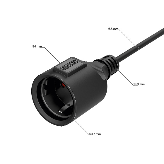 Купить GCR PRO Кабель питания переходник C14 - Schuko розетка медь GCR-56501 — российского бренда GCR