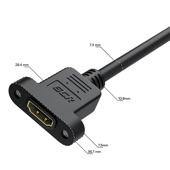 Купить GCR PRO Удлинитель PROF HDMI 2.0 4K крепление под винт ферриты 3Х экран GCR-56017 — российского бренда GCR