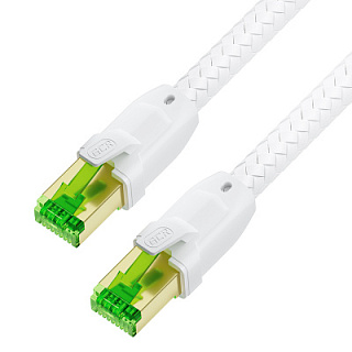 GCR PRO Patch cord textile PROF cat.7 F/FTP RJ45 CU T568B