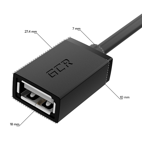 Купить GCR PRO USB Hub Type-C переходник разветвитель на 3 USB порта GCR-55311 — российского бренда GCR