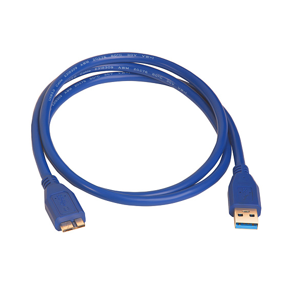GCR Premium кабель для подключения внешних накопителей AM microB 3.0 двойное экранирование позолоченные коннекторы для HDD и SSD