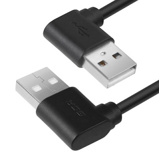 GCR PRO Cable PROF USB 2.0 AM/AM corner left shielding with braid