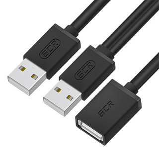 GCR PRO Extension Cable USB 2.0 AM/AF with extra power