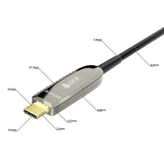 Купить GCR PRO Кабель AOC USB 3.2 Gen 2 AM / Type-C 10 Гбит GCR-56234 — российского бренда GCR