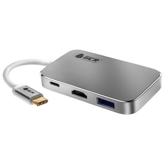 Переходник адаптер TypeC - HDMI 2.0 + TypeC PD 100W + USB3.0 AFx3