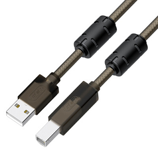 GCR PRO Cable PROF USB 2.0 AM/BM ferrites shielding with braid