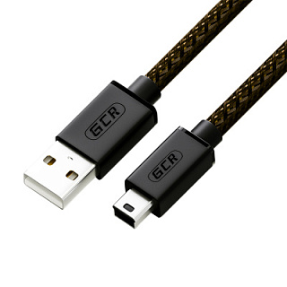 GCR PRO Cable PROF USB 2.0 AM/Mini B shielding with braid