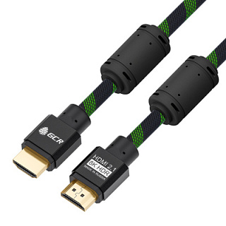 GCR PRO Cable PROF HDMI 2.1 ferrites 3X shielding UHD 8K 60Hz 48Gbps nylon