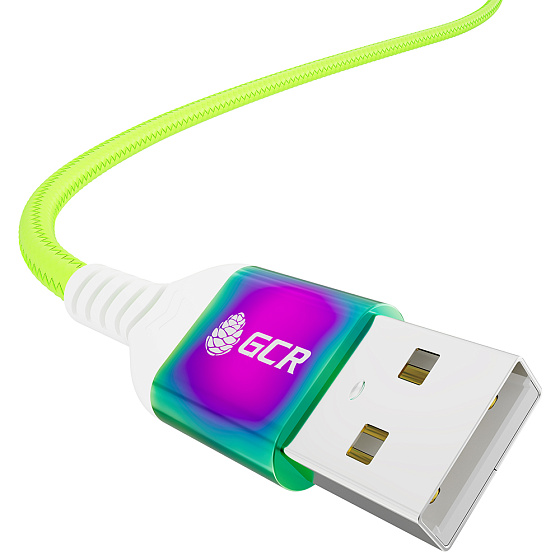 Купить GCR PRO Кабель MicroUSB быстрая зарядка QC в оплетке нейлон AL корпус GCR-55458 — российского бренда GCR