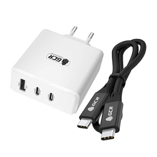 GCR PRO Set Power Charger 100W GaN QC/PD 3.0+TypeC Cable Thunderbolt 4/USB3.1