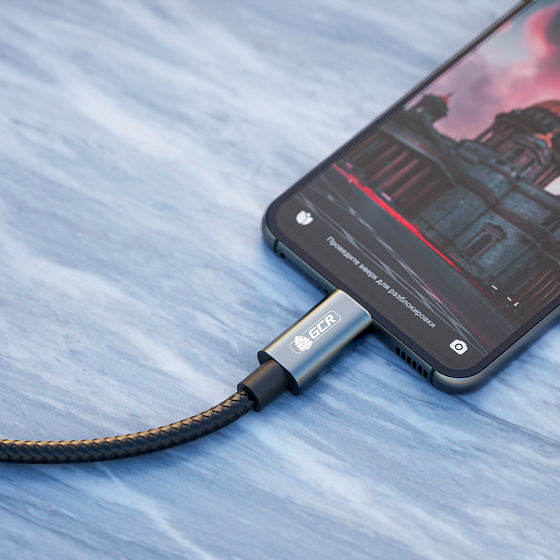 Купить GCR PRO Кабель Thunderbolt 4 Type-C 100W 40Гбит/с 8K60Hz в оплетке нейлон GCR-54620 — российского бренда GCR