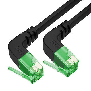 GCR PRO Patch cord flat PROF UTP cat.6 lower/lower angle LSZH RJ45 T568B