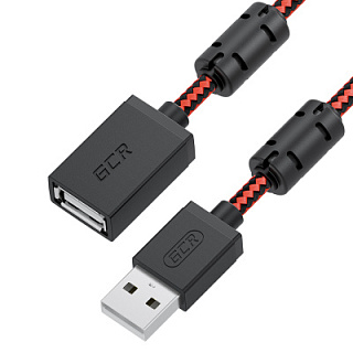 GCR PRO Extension Cable USB 3.0 AM/AF textile shielding