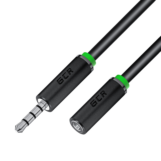 Купить GCR PRO Удлинитель аудио jack 3.5mm 4pin для гарнитуры GCR-54004 — российского бренда GCR