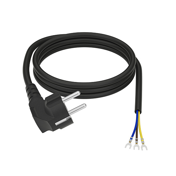 Купить GCR PRO Кабель питания DIY PROF евровилка Schuko - клеммы вилочные медь GCR-55498 — российского бренда GCR