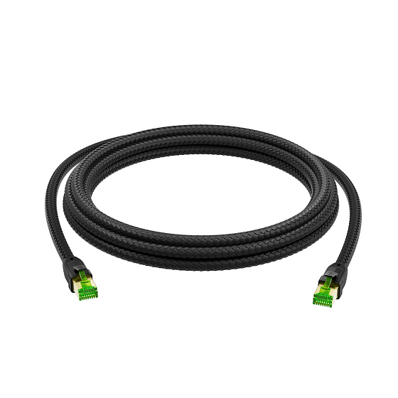 Купить GCR PRO Патч-корд оплетка текстиль PROF кат.7 F/FTP медь GOLD GCR-57561 — российского бренда GCR
