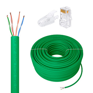 GCR PRO Cable LAN DIY twisted pair UTP cat.5e CCA + RJ-45 8p8c connectors