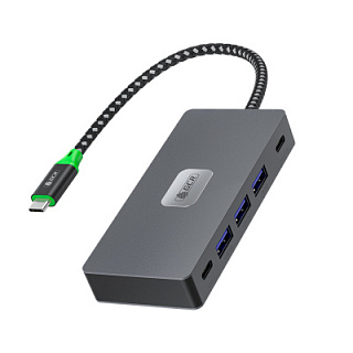 GCR PRO 7-in-1 Docking Station USB Type-C to 2*Type-C PD 100W/OTG+3*USB3.0+1*USB C+2*HDMI 4K