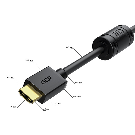 Купить GCR PRO Удлинитель PROF HDMI 2.0 4K крепление под винт ферриты 3Х экран GCR-56017 — российского бренда GCR