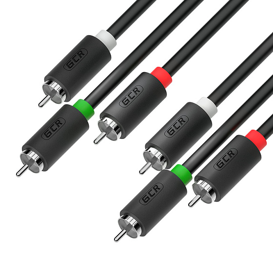 Купить GCR PRO Кабель видео-аудио RCA M х3 / RCA M х3 GCR-54139 — российского бренда GCR